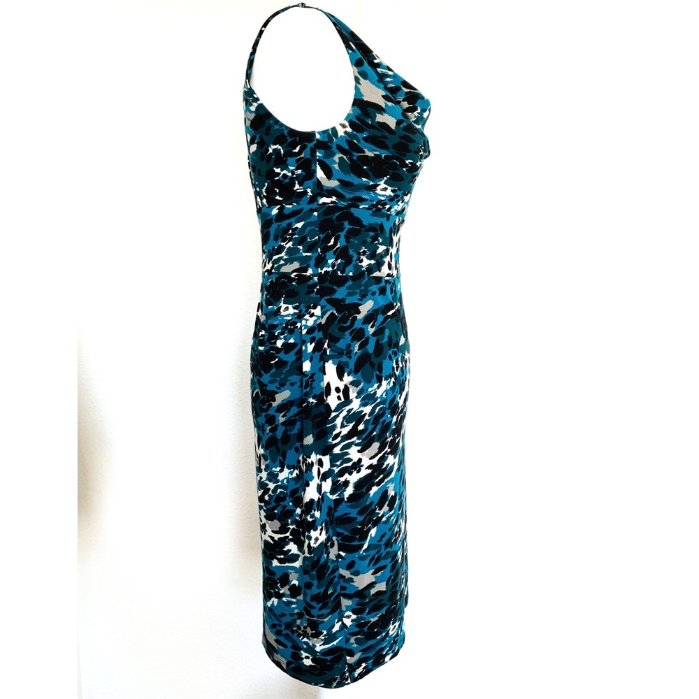 Ann Taylor Turquoise Leopard Print Dress - Picture 5 of 8